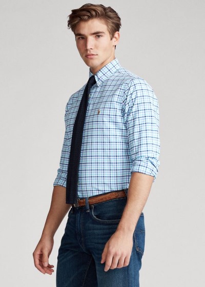 Camisa Polo Ralph Lauren Classic Fit Plaid Homem 81543-EAMI